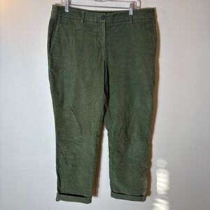 Wildfang The Essential Corduroy Trousers Olive Green Size 10